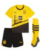 Otroški Nogometna dresi replika Borussia Dortmund Donyell Malen #21 Domači 2023-24 Kratek rokav (+ hlače)